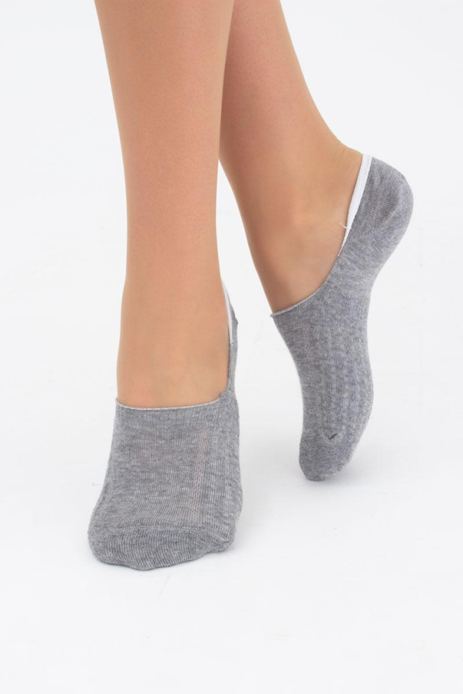 Шкарпетки слідки жіночі Footies-wft 01 melange Giulia (light gray)