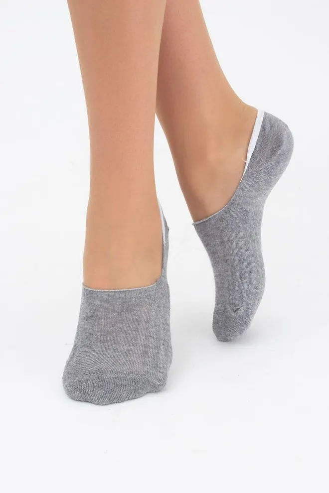 Шкарпетки слідки жіночі Footies-wft 01 melange Giulia (light gray)