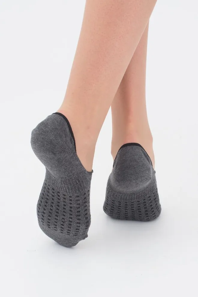 Шкарпетки слідки жіночі Footies-wft 01 Giulia (dark grey melange)