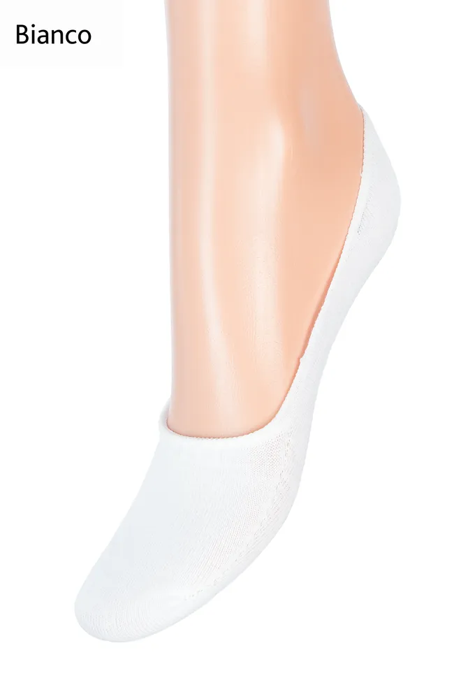 Хлопковые носки следки унисекс Footies 120 Giulia (bianco)