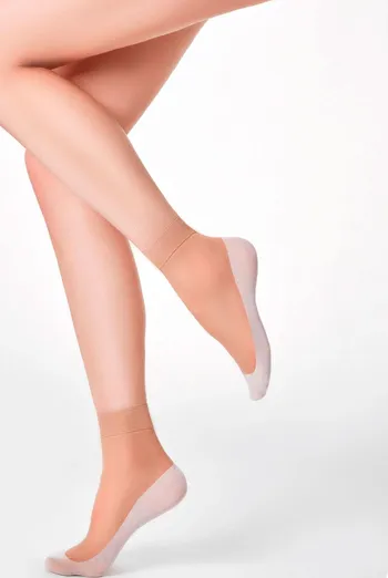 Капроновые носки с хлопковыми следками Footies style socks 20 Giulia (daino) Капроновые носки с хлопковыми следками Footies style socks 20 Giulia (daino)