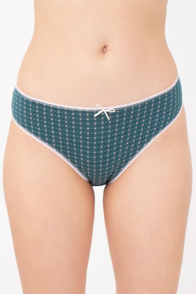 Жіночі труси сліпи Fleurs 2301/60 Giulia (green flowers)