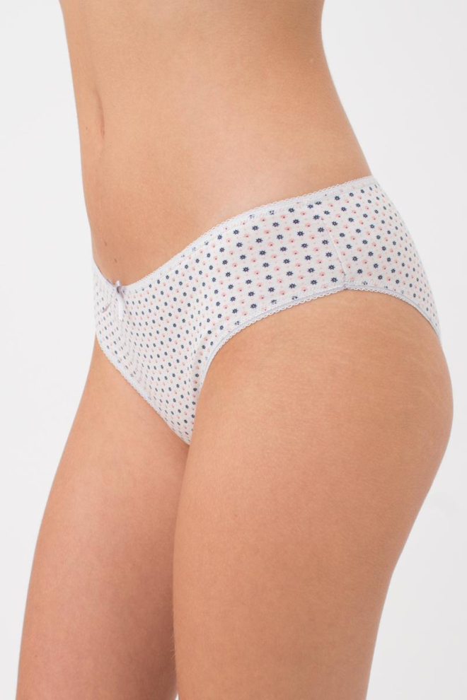 Жіночі труси сліпи Fleurs 2301/60 Giulia (white flowers)