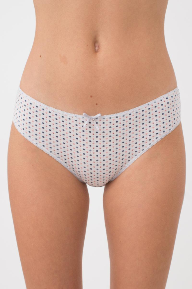 Жіночі труси сліпи Fleurs 2301/60 Giulia (white flowers)