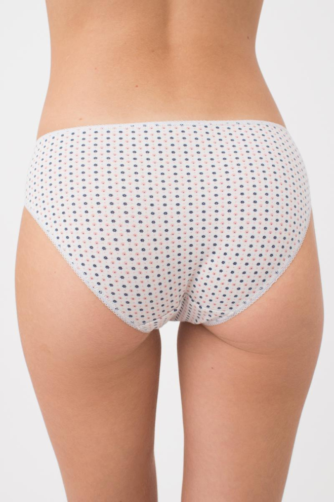 Жіночі труси сліпи Fleurs 2301/60 Giulia (white flowers)