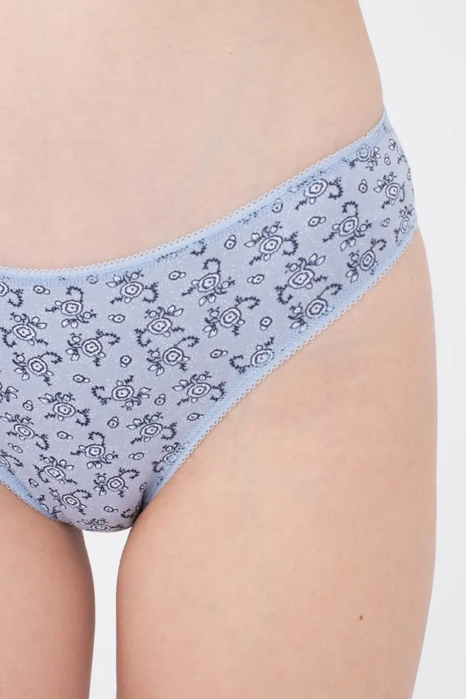 Женские трусы бразилиана Florian 2205/60 Giulia (grey flowers)