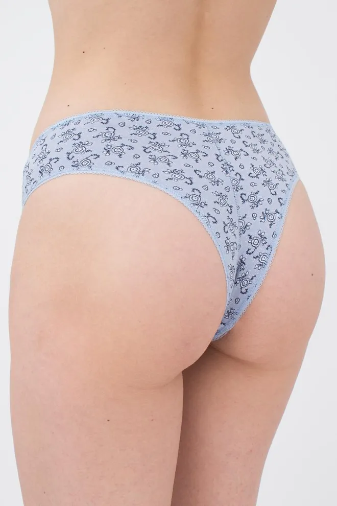 Женские трусы бразилиана Florian 2205/60 Giulia (grey flowers)