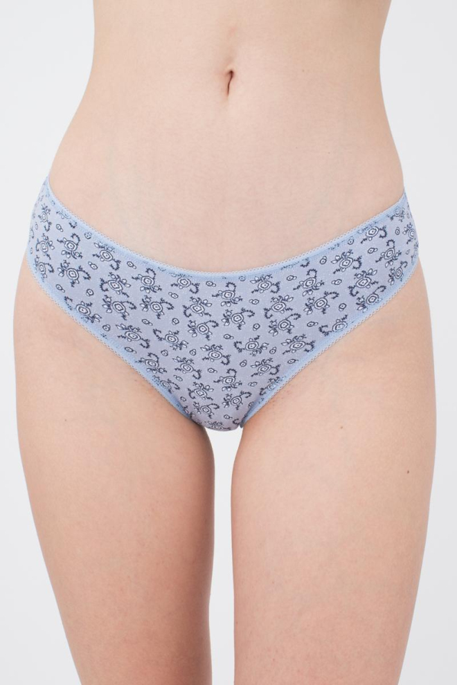 Жіночі труси бразиліана Florian 2205/60 Giulia (grey flowers)