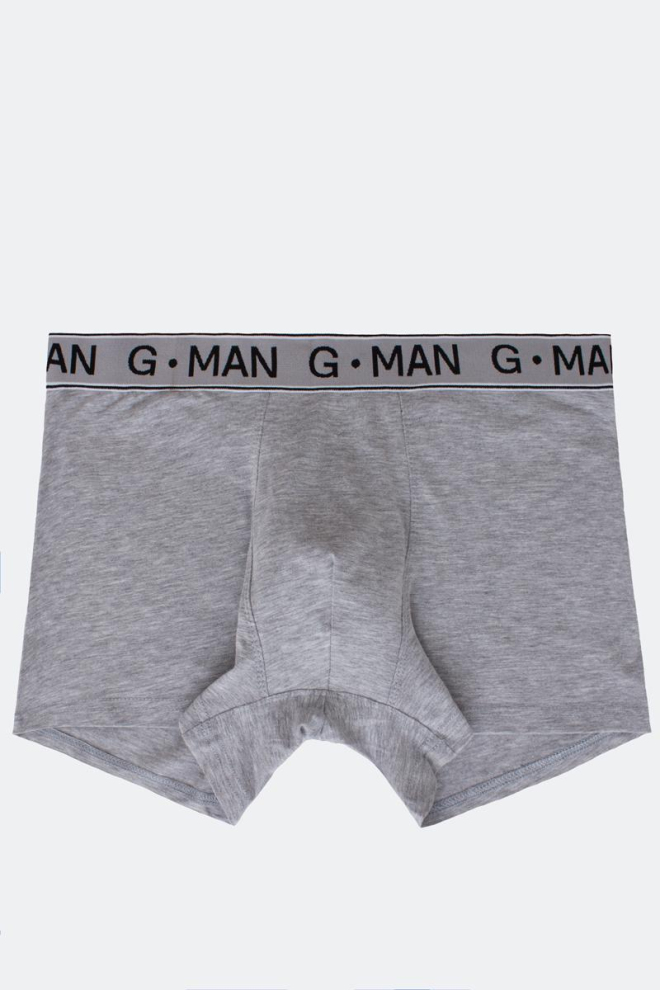 Чоловічі труси боксери G-MAN 20401/60 Giulia (grey melange), сірий