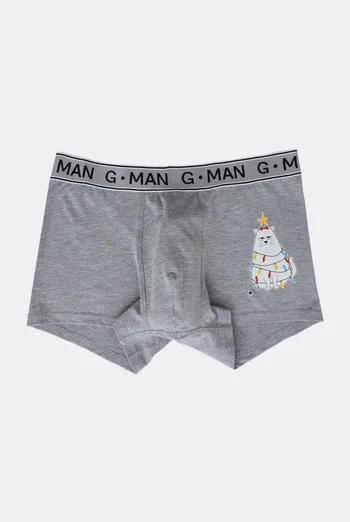Мужские трусы боксеры G-man print 20401/60 Giulia (black/animal) Мужские трусы боксеры G-man print 20401/60 Giulia (black/animal)