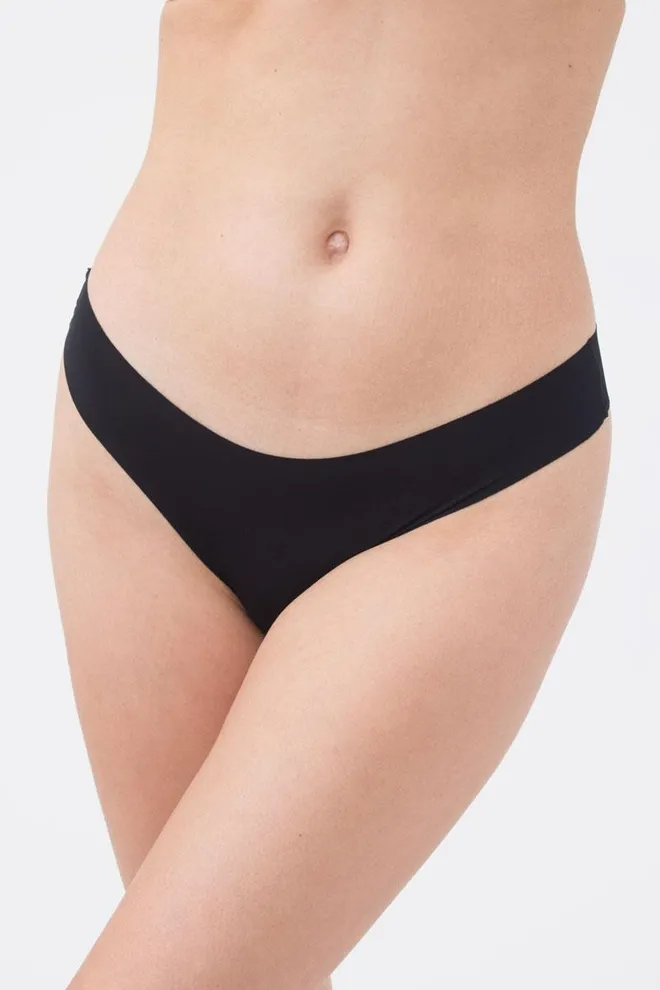 Жіночі труси стринги безшовні L5132br-m Giulia (чорний)