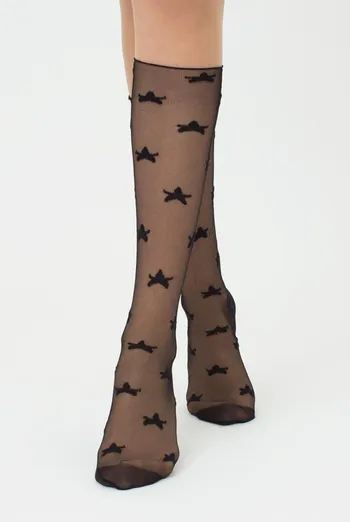 Гольфы прозрачные со звездами Gm 003 Gambaletto Giulia (nero) Гольфы прозрачные со звездами Gm 003 Gambaletto Giulia (nero)