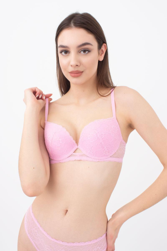 Бюстгальтер мереживний з формованою чашкою Golden daisy 1152/31 Giulia (lilac)