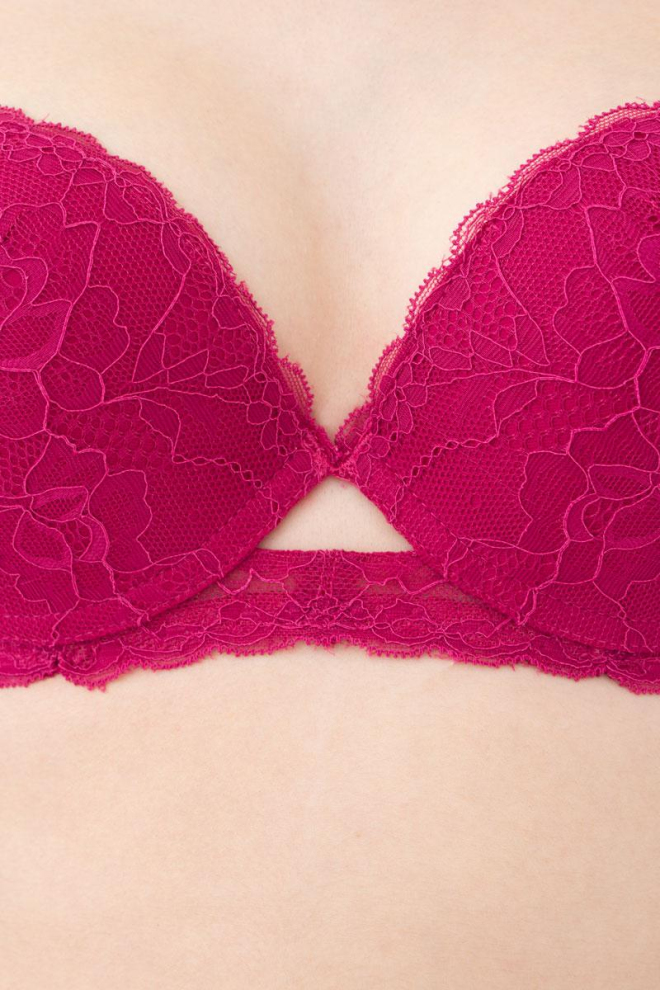 Бюстгальтер мереживний з формованою чашкою Golden daisy 1152/31 Giulia (berry)