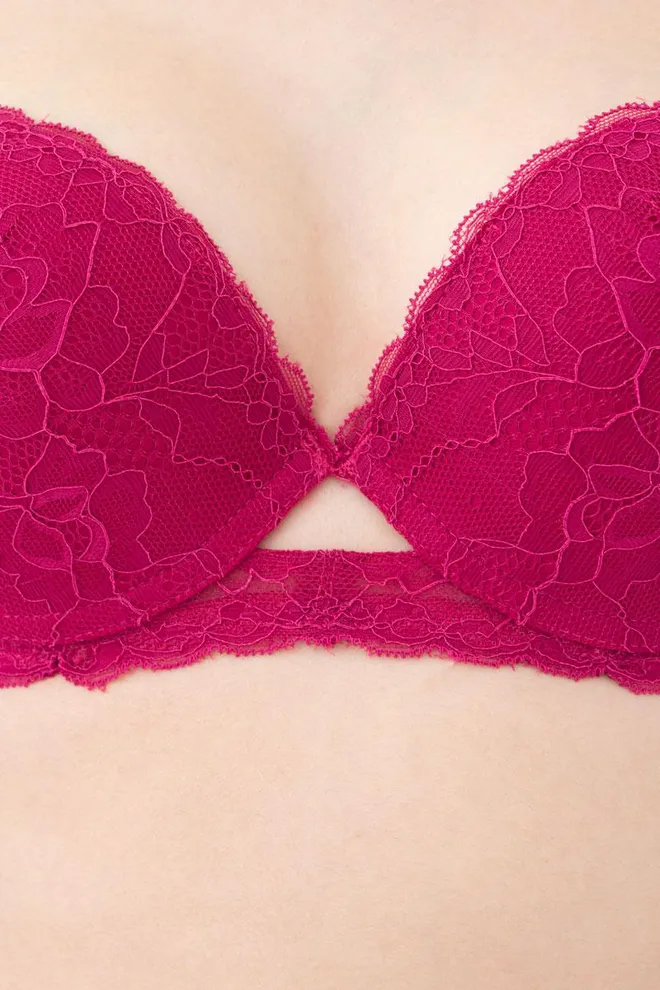 Бюстгальтер кружевной с формованной чашкой Golden daisy 1152/31 Giulia (berry)