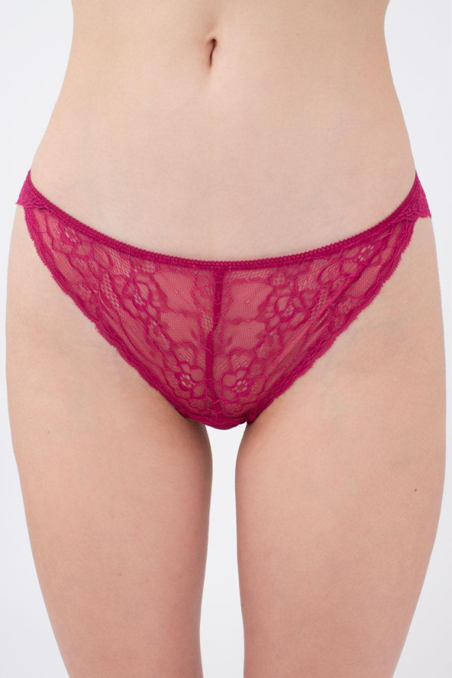 Мереживні труси бразиліана Golden daisy 2204/31 Giulia (berry)