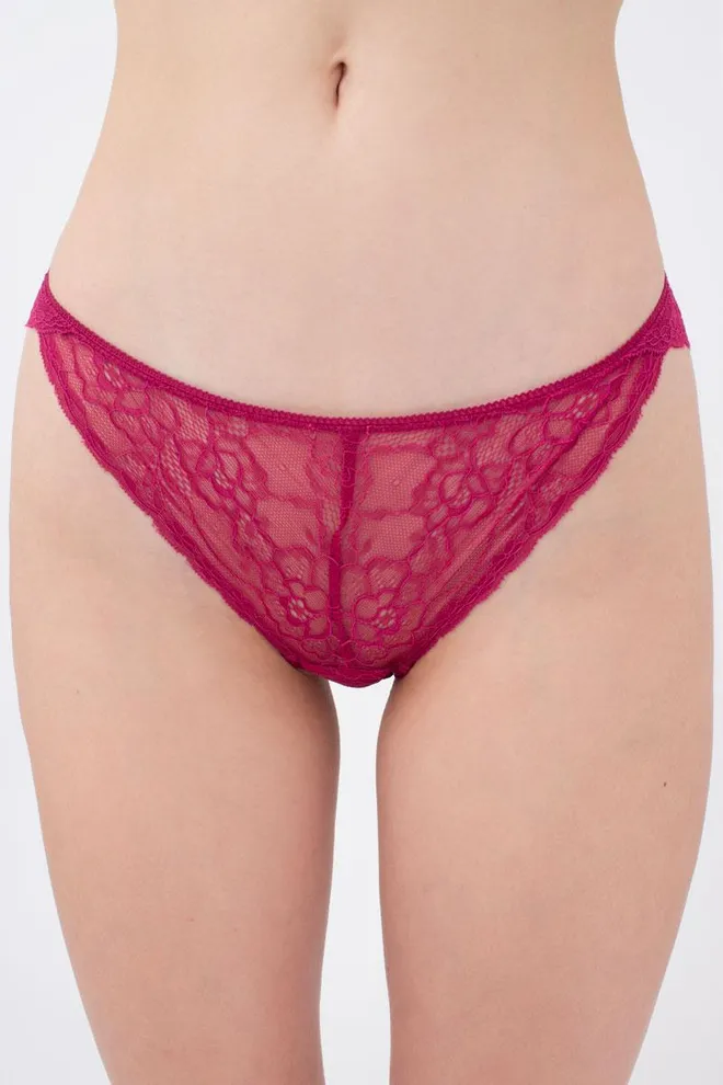 Кружевные трусы бразилиана Golden daisy 2204/31 Giulia (berry)
