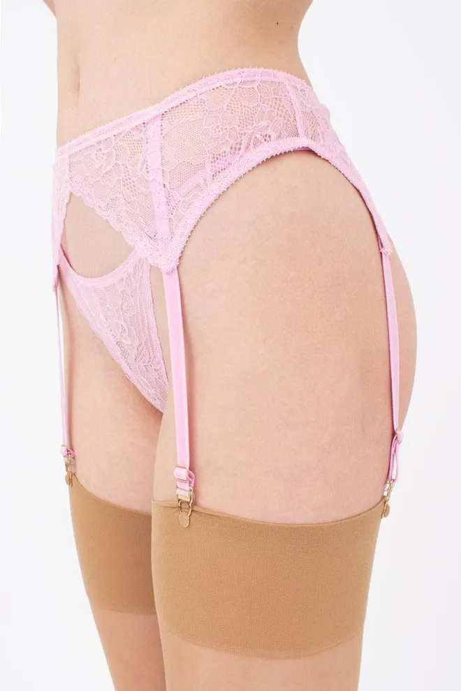 Мереживний пояс для панчіх Golden daisy 3001/31 Giulia (lilac)