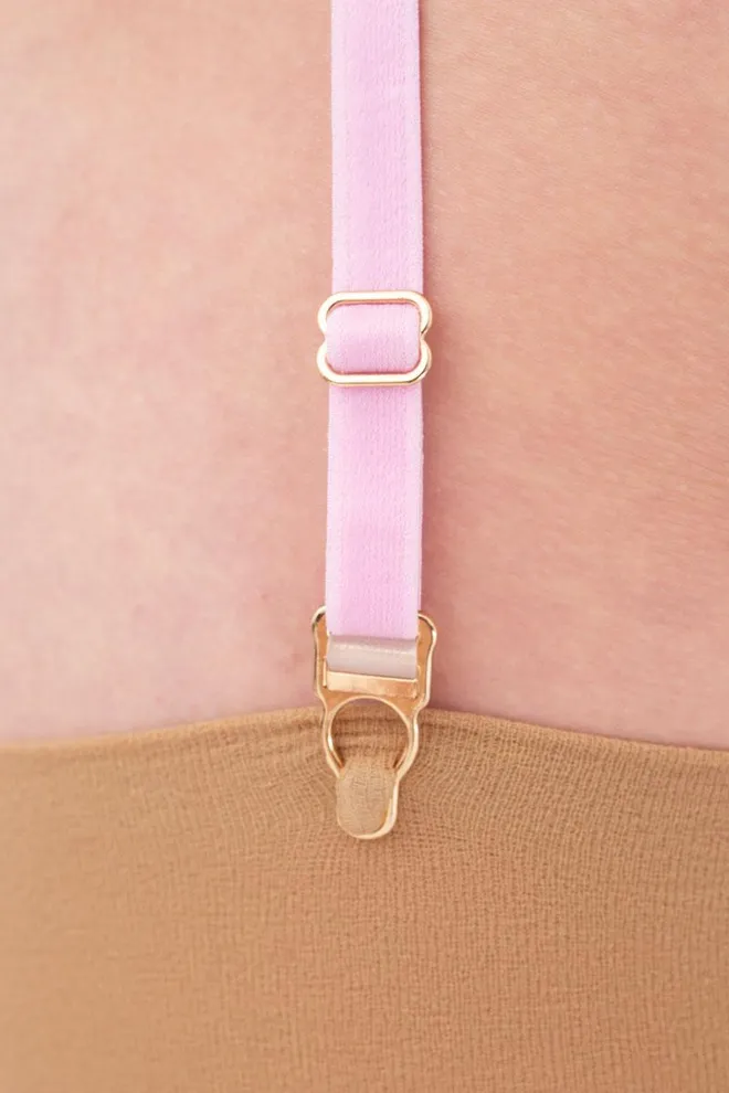 Мереживний пояс для панчіх Golden daisy 3001/31 Giulia (lilac)