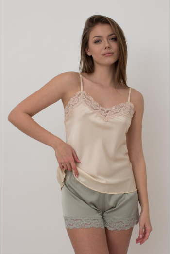 Майка жіноча піжамна Helena 3809/051 Giulia (beige)