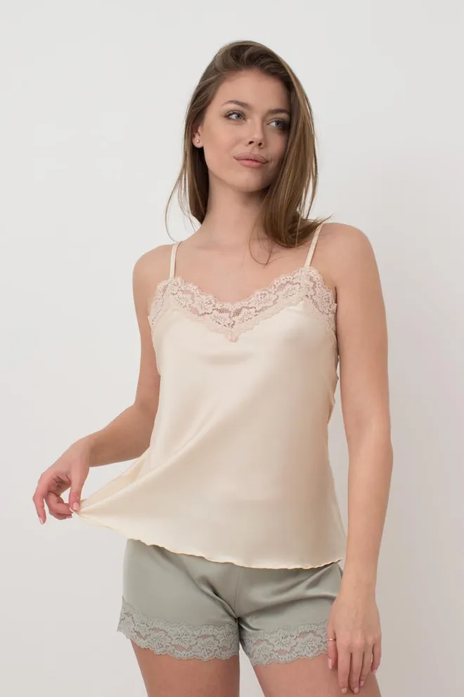 Майка женская пижамная Helena 3809/051 Giulia (beige)