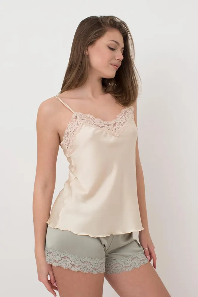 Майка женская пижамная Helena 3809/051 Giulia (beige)