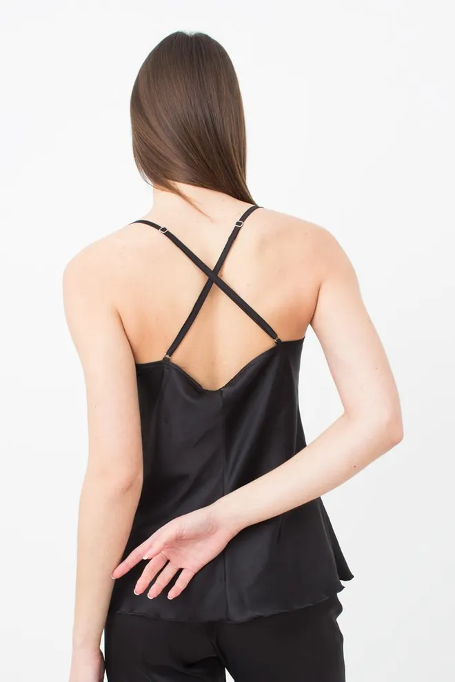 Майка женская пижамная Helena 3813/050 Giulia (black)