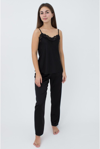 Піжама жіноча зі штанями Helena 5003/051 Giulia (black) Піжама жіноча зі штанями Helena 5003/051 Giulia (black)