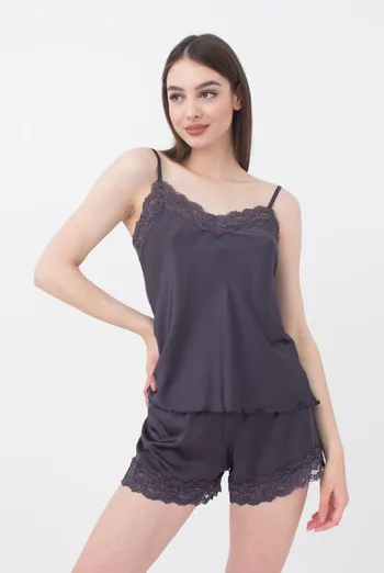 Пижама женская с шортами HELENA 6007/051 Giulia (griffel), серый