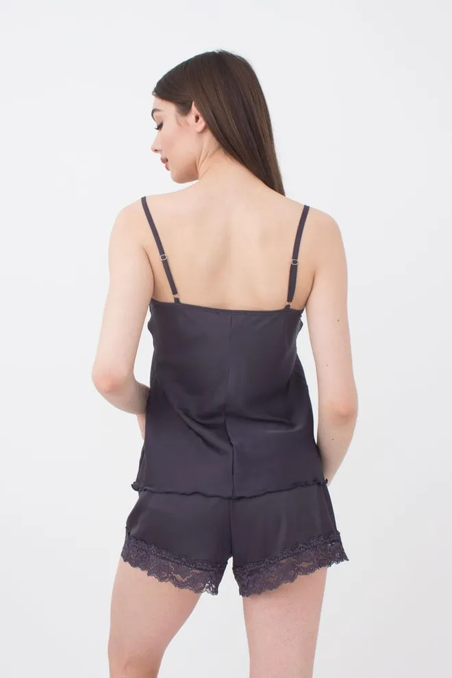 Піжама жіноча з шортами HELENA 6007/051 Giulia (griffel), сірий