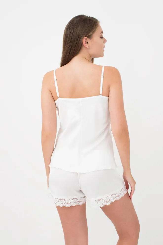 Піжама жіноча з шортами HELENA 6007/051 Giulia (milk), білий