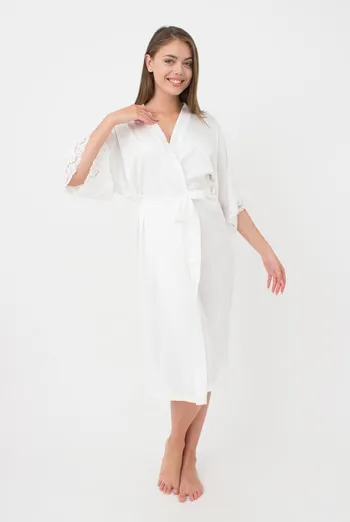 Халат женский на запа́х Helena 7214/051 Giulia (milk) Халат женский на запа́х Helena 7214/051 Giulia (milk)