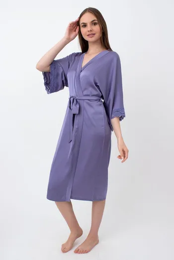 Халат женский на запа́х Helena 7214/051 Giulia (violet)