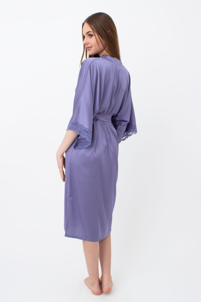 Халат жіночий на запа́х Helena 7214/051 Giulia (violet)