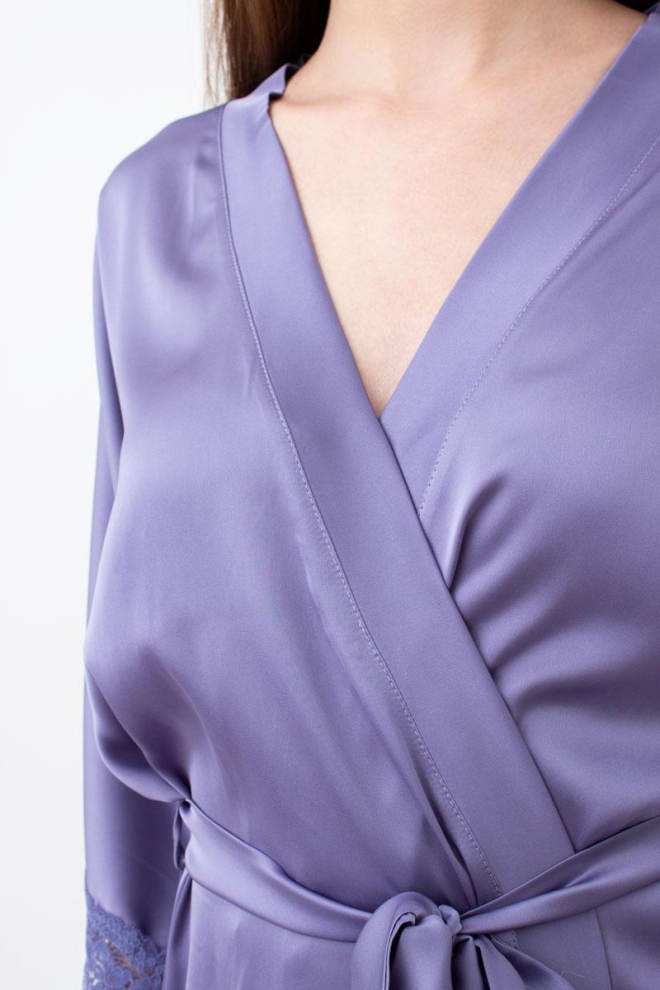 Халат жіночий на запа́х Helena 7214/051 Giulia (violet)