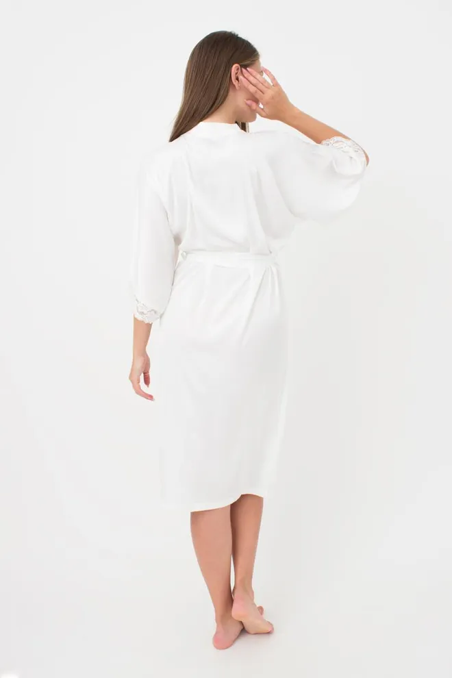 Халат женский на запа́х Helena 7214/051 Giulia (milk)