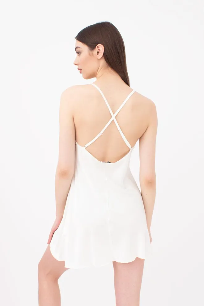 Шовкова нічна сорочка HELENA 8011/051 Giulia (ecru), білий