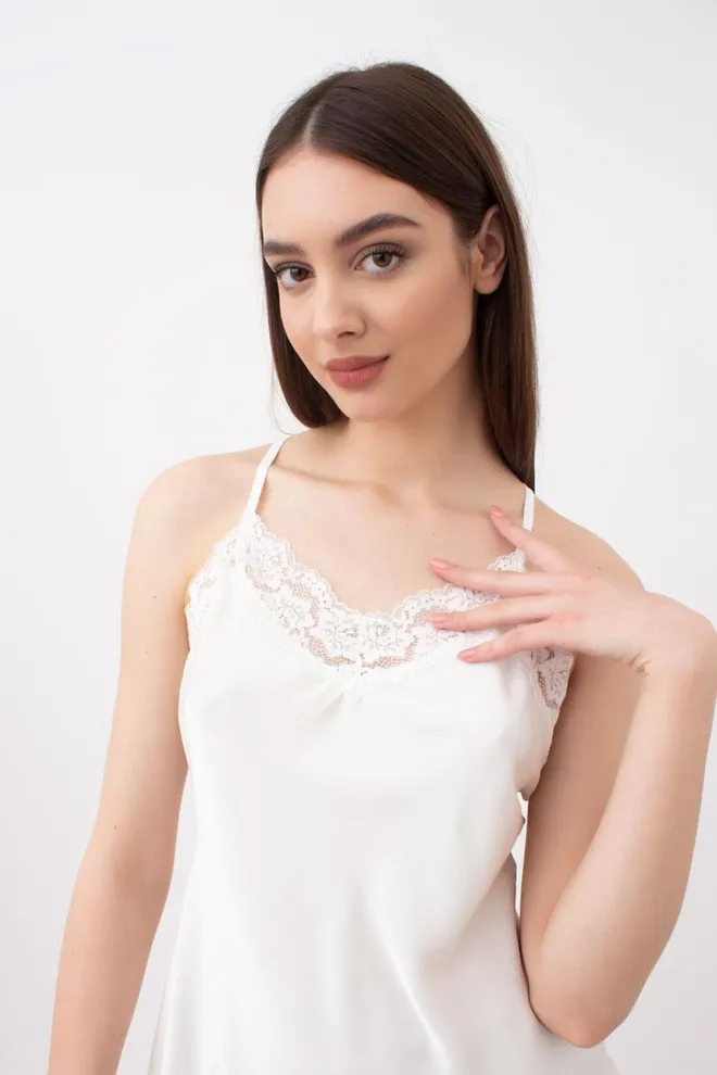 Шовкова нічна сорочка HELENA 8011/051 Giulia (ecru), білий