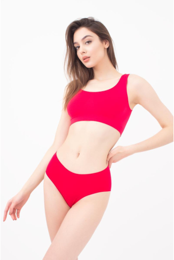 Жіночі безшовні труси хіпстери Hipster briefs color Giulia (raspberry sorbet)