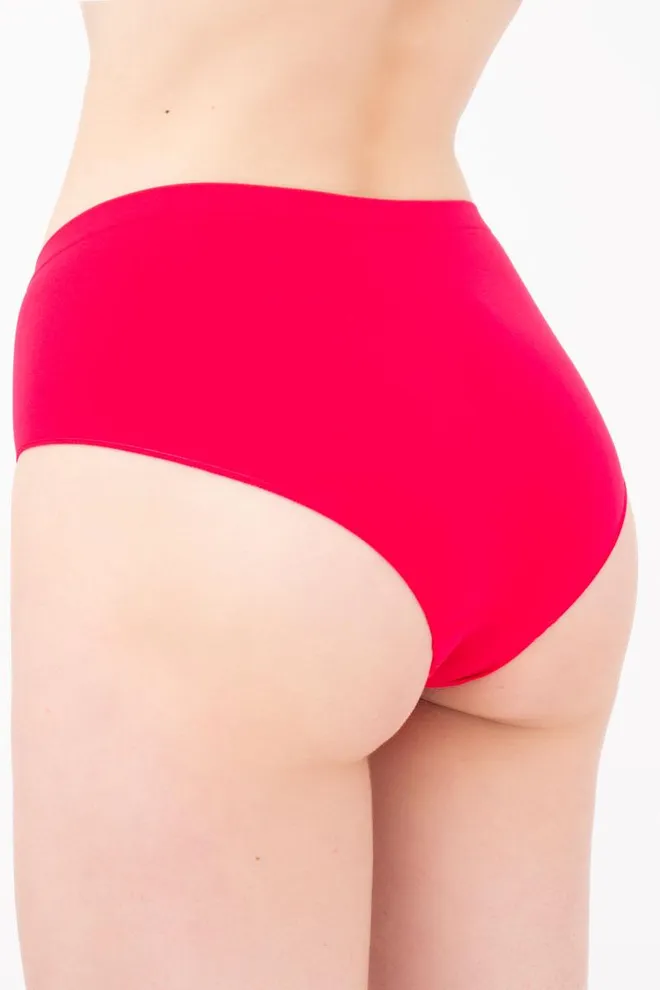 Женские бесшовные трусы хипстеры Hipster briefs color Giulia (raspberry sorbet)