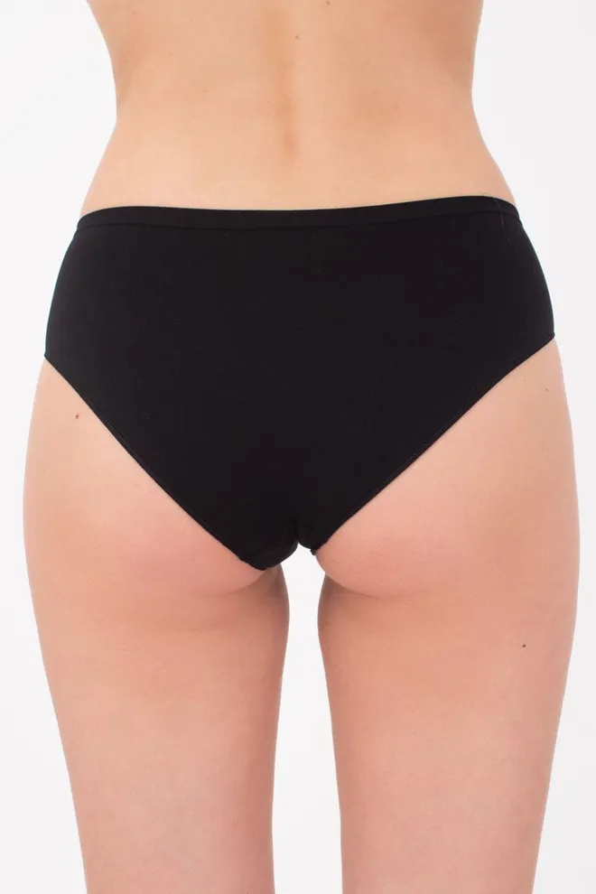 Жіночі безшовні труси хіпстери Hipster briefs Giulia (black), чорний