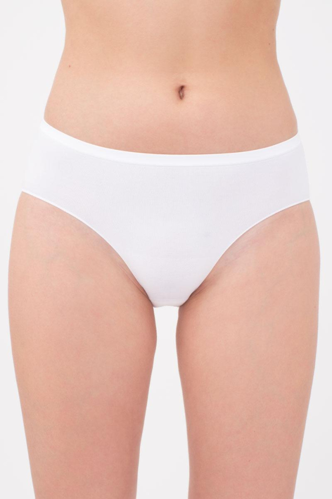 Женские бесшовные трусы хипстеры Hipster briefs Giulia (white), белый