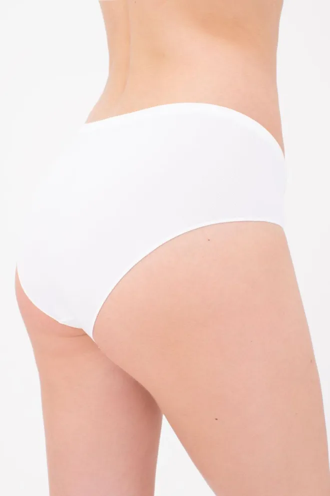 Жіночі безшовні труси хіпстери Hipster briefs Giulia (white), білий