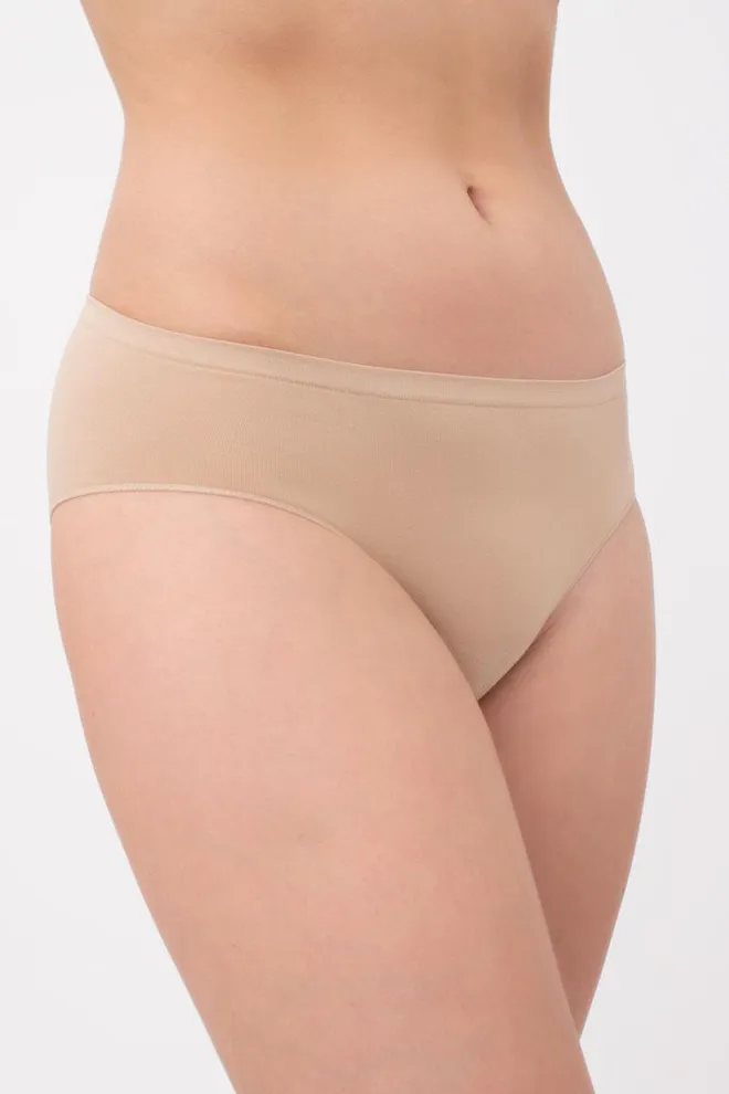 Жіночі безшовні труси хіпстери Hipster briefs Giulia (naturale), бежевий
