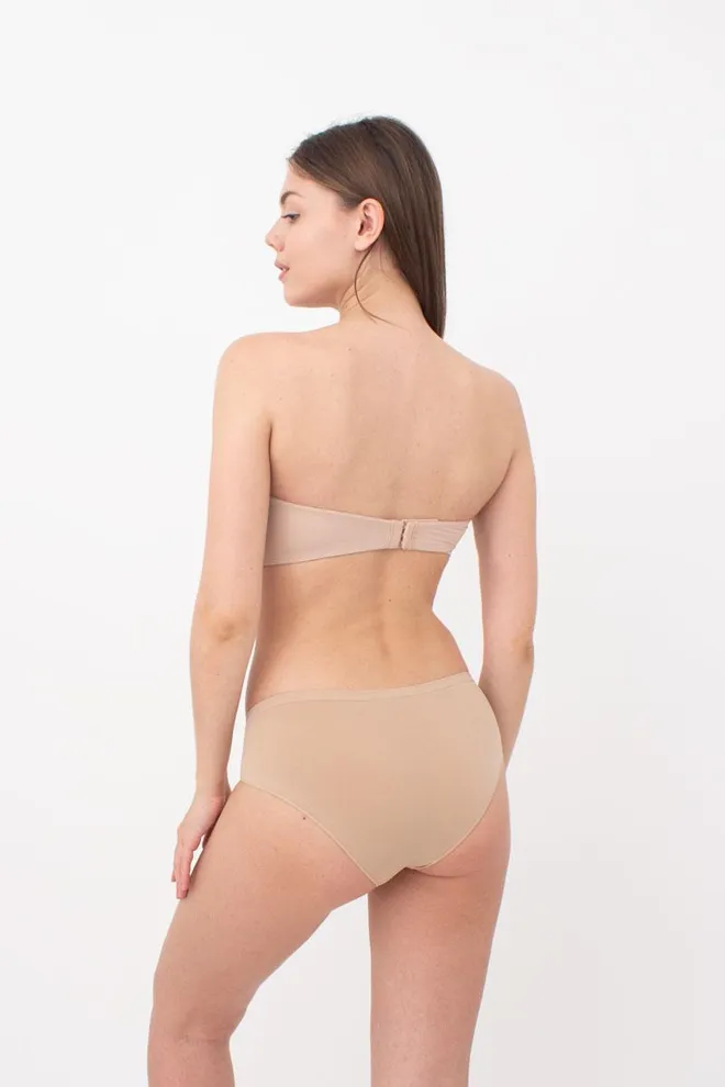 Жіночі безшовні труси хіпстери Hipster briefs Giulia (naturale), бежевий