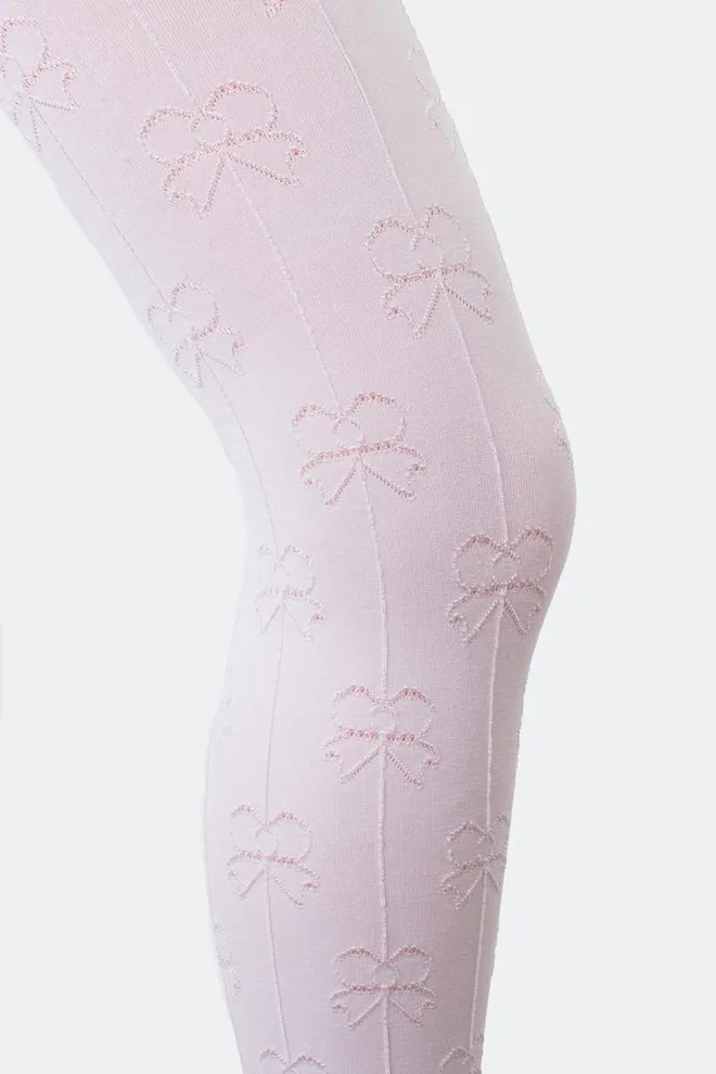 Дитячі колготки з бантиками Holly shine 80 den model 1 Giulia (bianco)