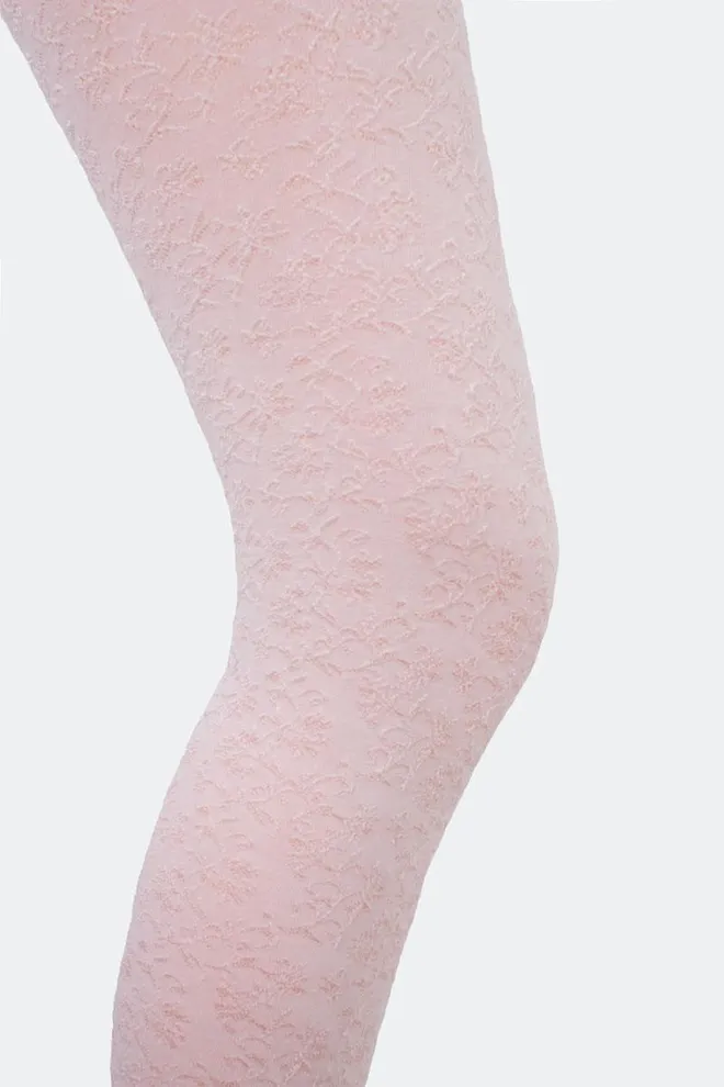 Дитячі колготки з ажурним малюнком Holly Shine 80 den model 2 Giulia (bianco), білий