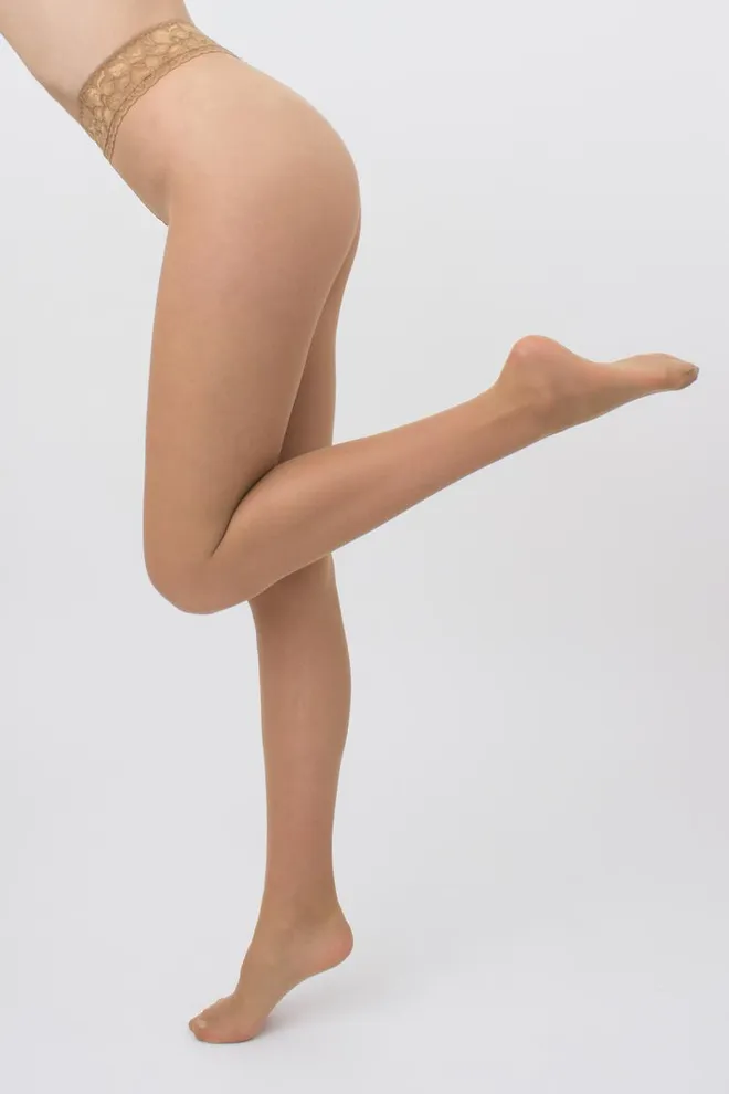 Класичні колготки з силіконовим поясом Impresso 20 den Giulia (daino), бежевий