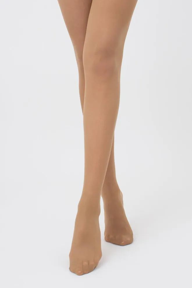 Класичні колготки з силіконовим поясом Impresso 40 den Giulia (daino), бежевий