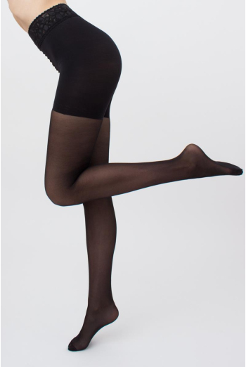 Моделюючі колготки з силіконовим поясом Impresso slim 40 den Giulia (nero)